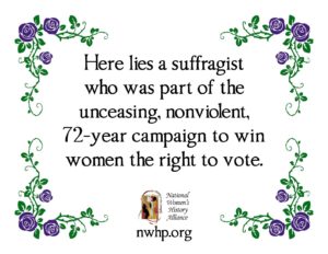 Here Lies a Suffragist