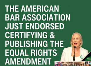 Gillibrand announces ERA certification