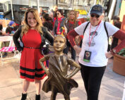 Zoe Nicholson and Lindsey Horvath at the Women's March 2019