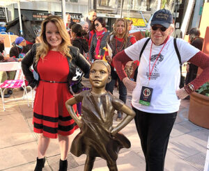 Zoe Nicholson and Lindsey Horvath at the Women's March 2019